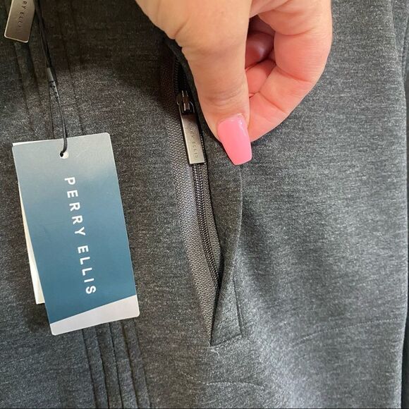 PERRY ELLIS Gray Sweater Jacket - Picture 5 of 12